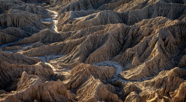 The Badlands In Southern California’s Anza-Borrego Desert Look Like Something From Another Planet