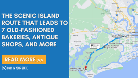 The Scenic Island Route That Leads To 7 Old-Fashioned Bakeries, Antique Shops, And More
