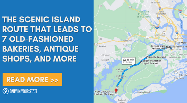 The Scenic Island Route That Leads To 7 Old-Fashioned Bakeries, Antique Shops, And More