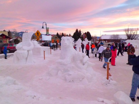 Marvel At Larger-Than-Life Snow Sculptures At Idaho's Magical Snow Sculpting Festival This Winter