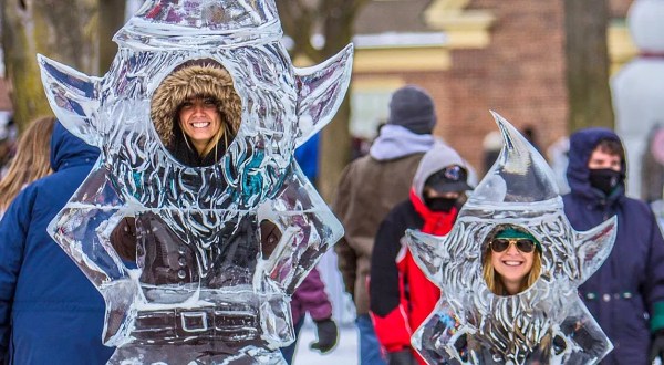 Marvel At More Than 60 Sculptures At Michigan’s Most Magical Ice Festival This Winter