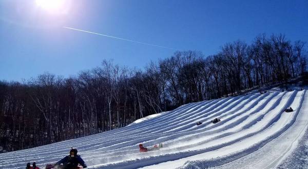 Race Down More Than 15 Snow Tubing Lanes At Hidden Valley In Missouri