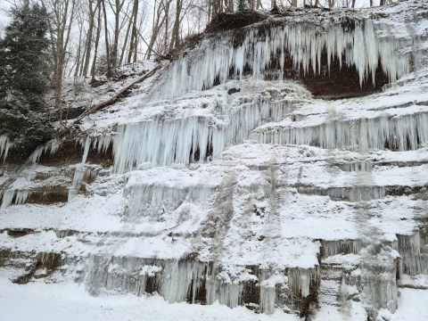 The Little-Known Park In Ohio That Transforms Into An Ice Palace In The Winter