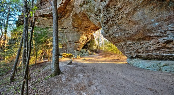 Wander Beneath A Whimsical Rock Arch On This Accessible And Scenic Kentucky Trail