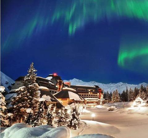The Alaska Resort Where You Can Go Ice Skating, Downhill Skiing, Fine Dining, And More This Winter
