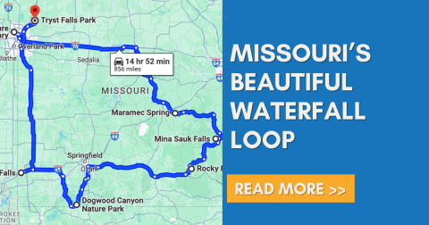 Missouri’s Scenic Waterfall Loop Will Take You To 7 Different Waterfalls