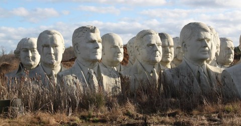 Here’s The Story Behind The Abandoned President Statues In Virginia