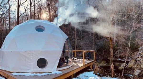 You’ll Find A Luxury Glampground At Glamping Unplugged In North Carolina, It’s Ideal For Winter Snuggles And Relaxation