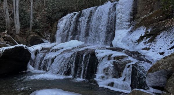 The Little-Known Park In North Carolina That Transforms Into An Ice Palace In The Winter