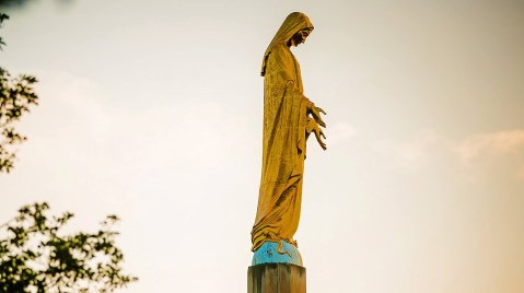 Few People Know The Iconic Blessed Virgin Mary Statue In Maryland Was Actually Imported From Italy
