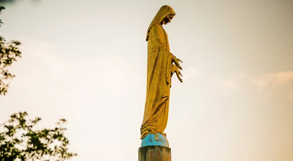 Few People Know The Iconic Blessed Virgin Mary Statue In Maryland Was Actually Imported From Italy