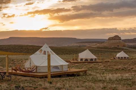 Spend The Night In A Glamping Tent At This Unique Utah Glampground