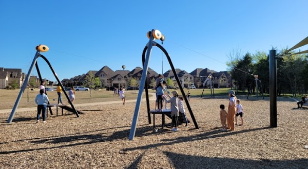 Your Kids Will Have A Blast At This Texas Playground With Its Very Own Miniature Zipline