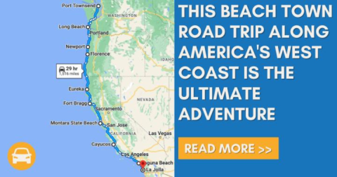 This Beach Town Road Trip Along America's West Coast Is The Ultimate Adventure