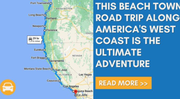 This Beach Town Road Trip Along America’s West Coast Is The Ultimate Adventure