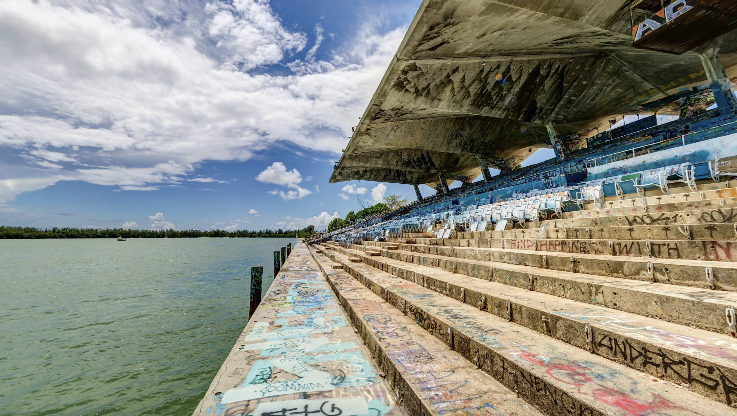 PHOTOS: Artists Breathe New Life into Abandoned Miami Marine Stadium