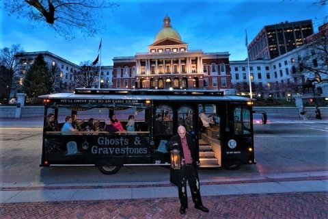 Hunt For Ghosts And Experience History Aboard A Guided Night-Time Trolley Tour Of Boston, Massachusetts
