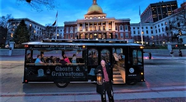 Hunt For Ghosts And Experience History Aboard A Guided Night-Time Trolley Tour Of Boston, Massachusetts