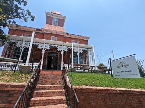 Hang Out In A Victorian Mansion At This One-Of-A-Kind Alabama Biergarten