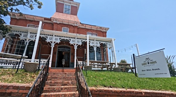 Hang Out In A Victorian Mansion At This One-Of-A-Kind Alabama Biergarten