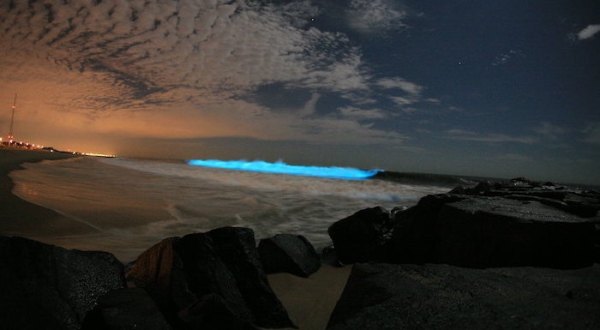 You Can See The Ocean Glow At This New Jersey Beach Home To Bioluminescent Plankton