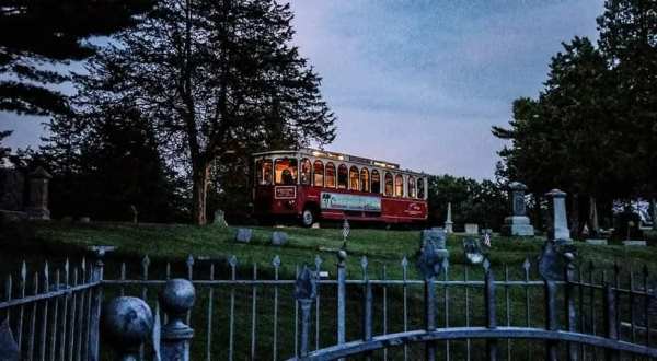 Experience Haunted History Aboard A Guided Night-Time Trolley Tour Of The Wisconsin Dells
