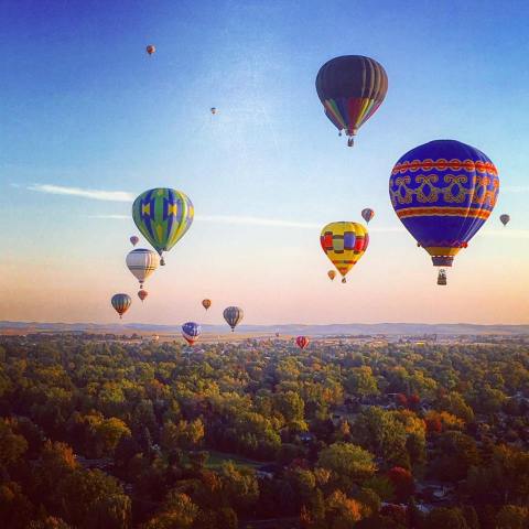 The Sky Will Be Filled With Colorful And Creative Hot Air Balloons At The Walla Walla Balloon Stampede In Washington