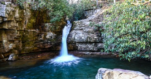 Blue Hole Falls Is A Secret Waterfall In Tennessee Where The Water Is A Mesmerizing Blue