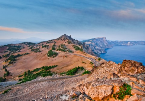 This Scenic Drive Runs Straight Through Oregon's Crater Lake National Park, And It's A Breathtaking Journey