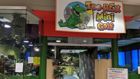 There’s A Dinosaur-Themed Mini-Golf Course In Iowa Called Tee-Rex Mini-Golf