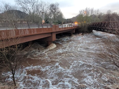 Parts Of Arizona's Oak Creek Canyon Were Closed Due To Unprecedented Flooding