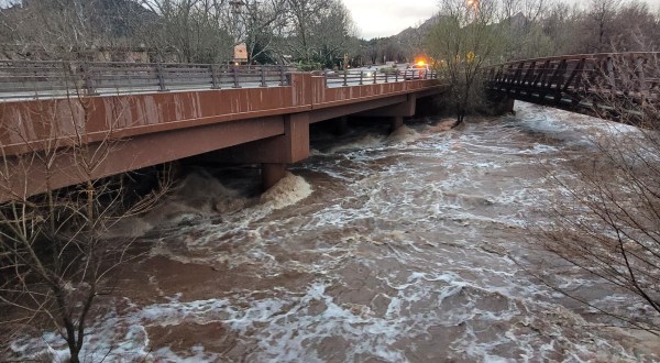 Parts Of Arizona’s Oak Creek Canyon Were Closed Due To Unprecedented Flooding