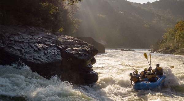 You Can Plunge Down A 14-Foot Waterfall On This West Virginia River With One Of The World’s Tallest Commercially Rafted Waterfalls
