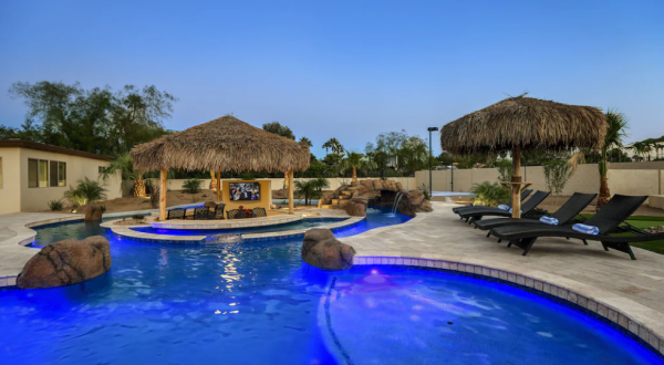 This Arizona VRBO With Its Own Lazy River Is The Ultimate Warm Weather Vacation Spot