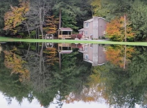 Stay Overnight In This Breathtaking Bungalow Just Steps From A Pond In Pennsylvania