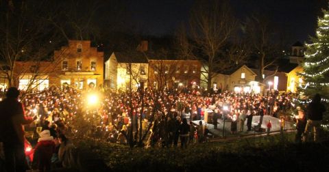 Experience Holiday Magic From The 1800s At Christmas Candlelighting In Ohio's Historic Roscoe Village