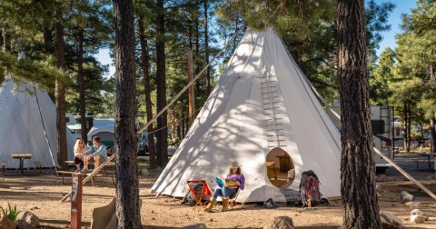 Spend The Night Under A Teepee At This Unique Arizona Campground