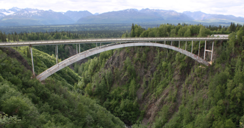 The Hurricane Gulch Bridge Is One Of The Tallest Bridges In Alaska