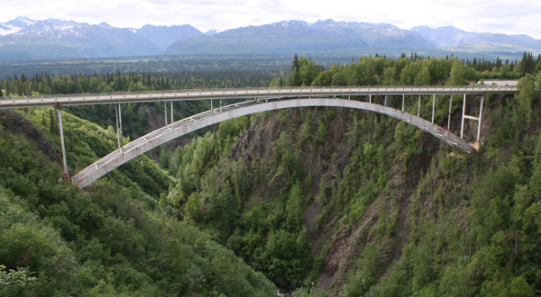 The Hurricane Gulch Bridge Is One Of The Tallest Bridges In Alaska
