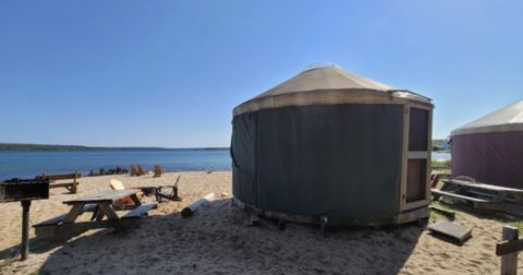 Go Glamping At These 6 Campgrounds In Michigan With Yurts For An Unforgettable Adventure
