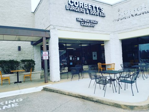You'll Barely Be Able To Take A Bite Of The Massive Burgers At Corbett's Burgers & Soda Bar In North Carolina