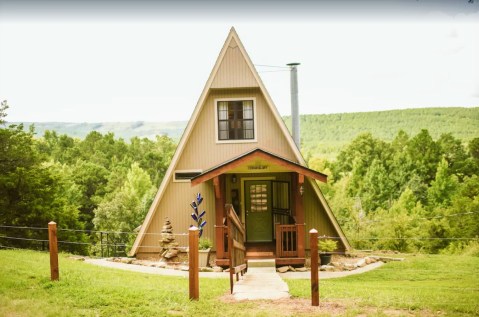 A-Frame Vacation Home Rental in Ola, Arkansas