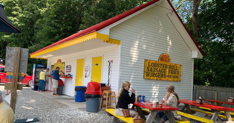You Can't Possibly Miss The Brightest Roadside Take Out Joint In Maine