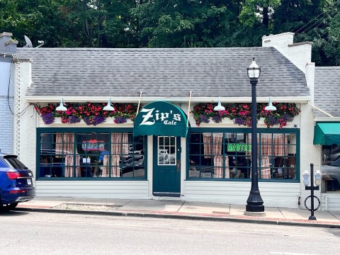 You'll Barely Be Able To Take A Bite Of The Massive Burgers At Zip's Cafe In Ohio