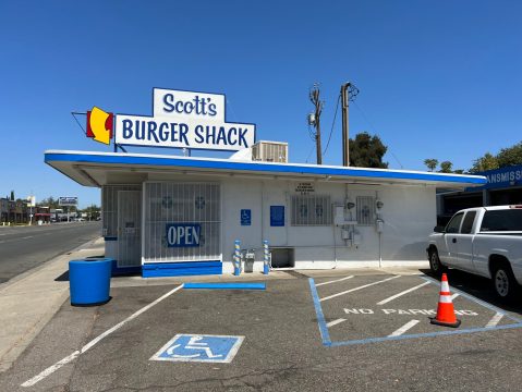 You'll Barely Be Able To Take A Bite Of The Massive Burgers At Scott's Burger Shack In Northern California