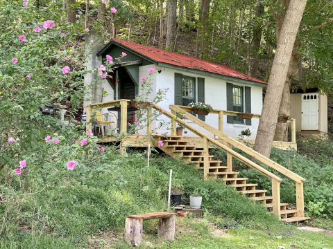 There's No Better Place To Go Glamping Than This Historic Tiny House In West Virginia