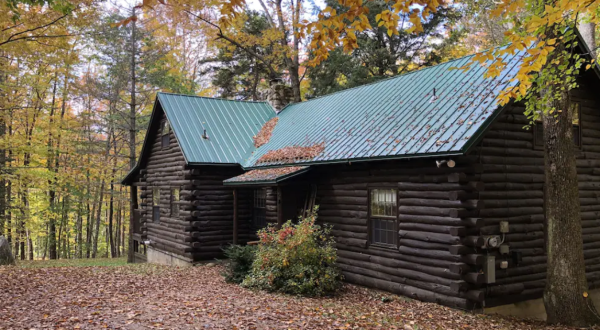 This Charming & Rustic Log Cabin In New Hampshire Is The Perfect Place For A Relaxing Getaway