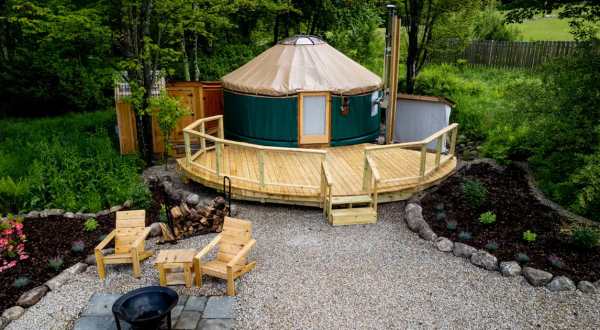 There’s No Better Place To Go Glamping Than This Magnificent Yurt In New Hampshire