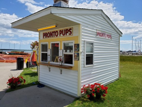 On Your Way To The Beach, Enjoy A Corn Dog At This Iconic Stand In Michigan