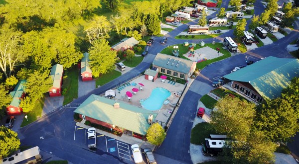 The Most Epic Resort Campground In Georgia Is An Outdoor Playground With A Gem Mine, Pool, Basketball Court, And More